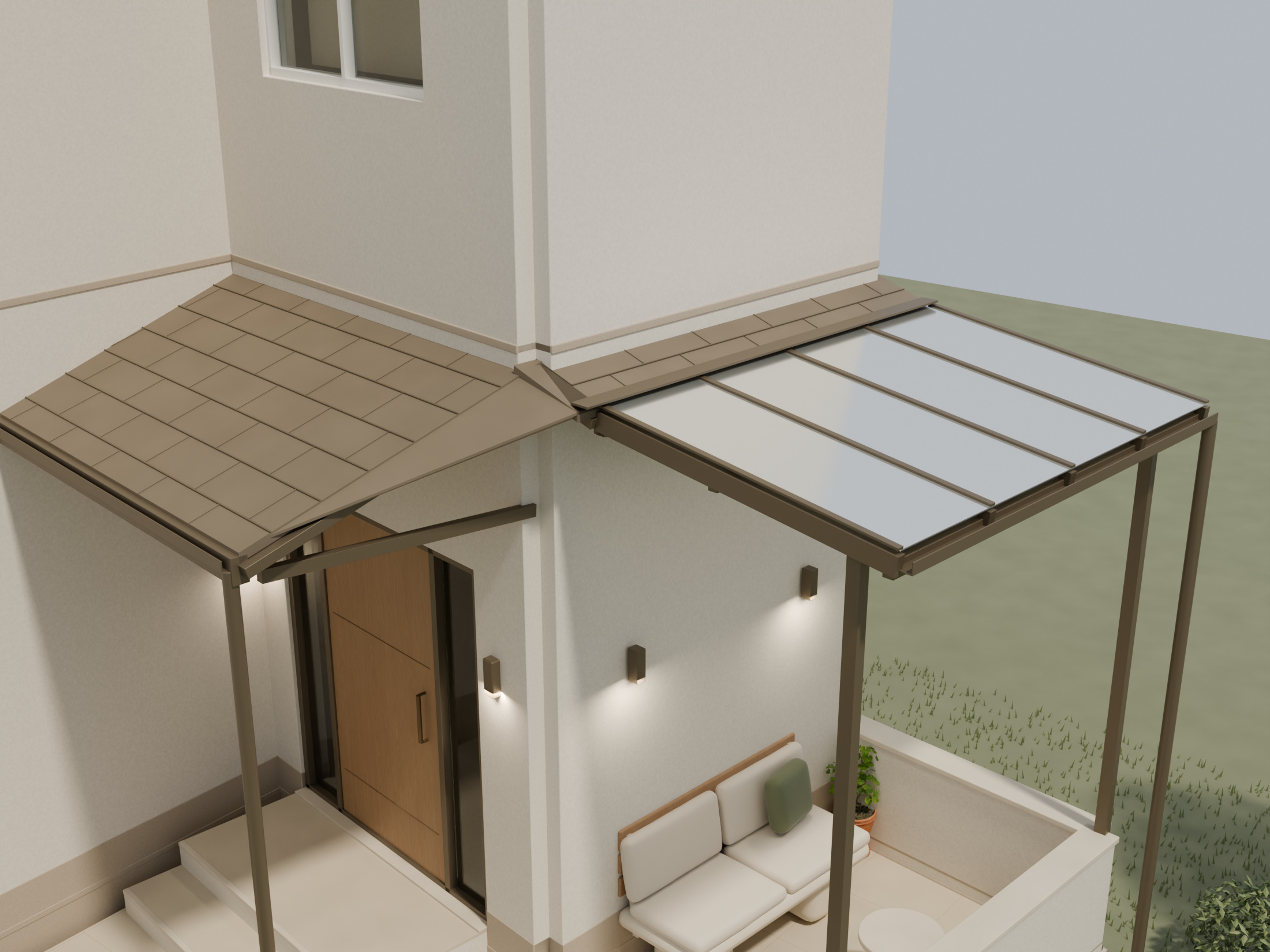 The connected roofs